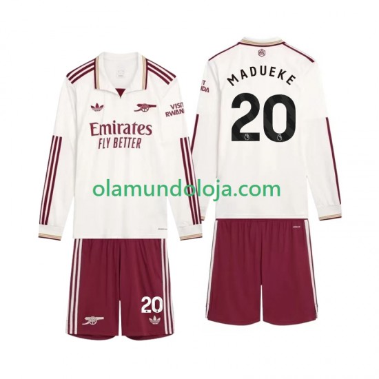 Camisola Arsenal Madueke 20 Criança Equipamento Terceiro 2025-2026 Manga Comprida